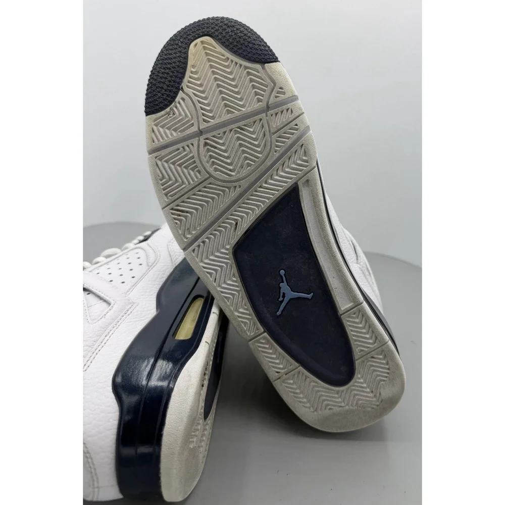Jordan Air Jordan 4 Retro LS Columbia White/Black Leather 314254-107 Mens Sz 10